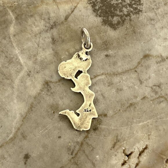 Sterling Silver 925 Jumping Cheerleader Pom Pom Cheer Charm Pendant - Picture 11 of 16